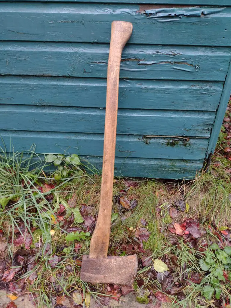 long Chopping Wood Part 2 - Tooling Up & Good Technique save money tools hatchet handle saw sharp sharpen condition rust blade gloves boots blisters shed protection logs injury gravity momentum timber swing branch joints grain break wear energy cut